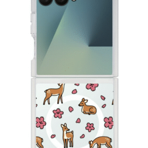 Nara Deer Galaxy Z Flip 7 磁吸透明保護殻