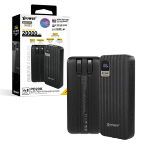 PD20K 4輸出雙內置線Type-C PD & Lightning 20000mAh PD+SCP充電器