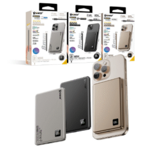 M5K 2合1鋁合金數顯 5000mAh PD3.0+磁吸無線外置充電器